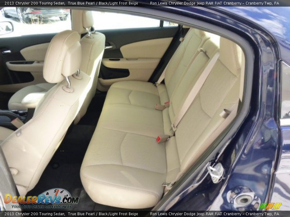 2013 Chrysler 200 Touring Sedan True Blue Pearl / Black/Light Frost Beige Photo #12
