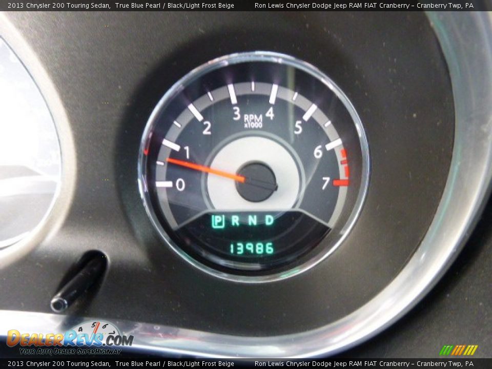 2013 Chrysler 200 Touring Sedan True Blue Pearl / Black/Light Frost Beige Photo #19