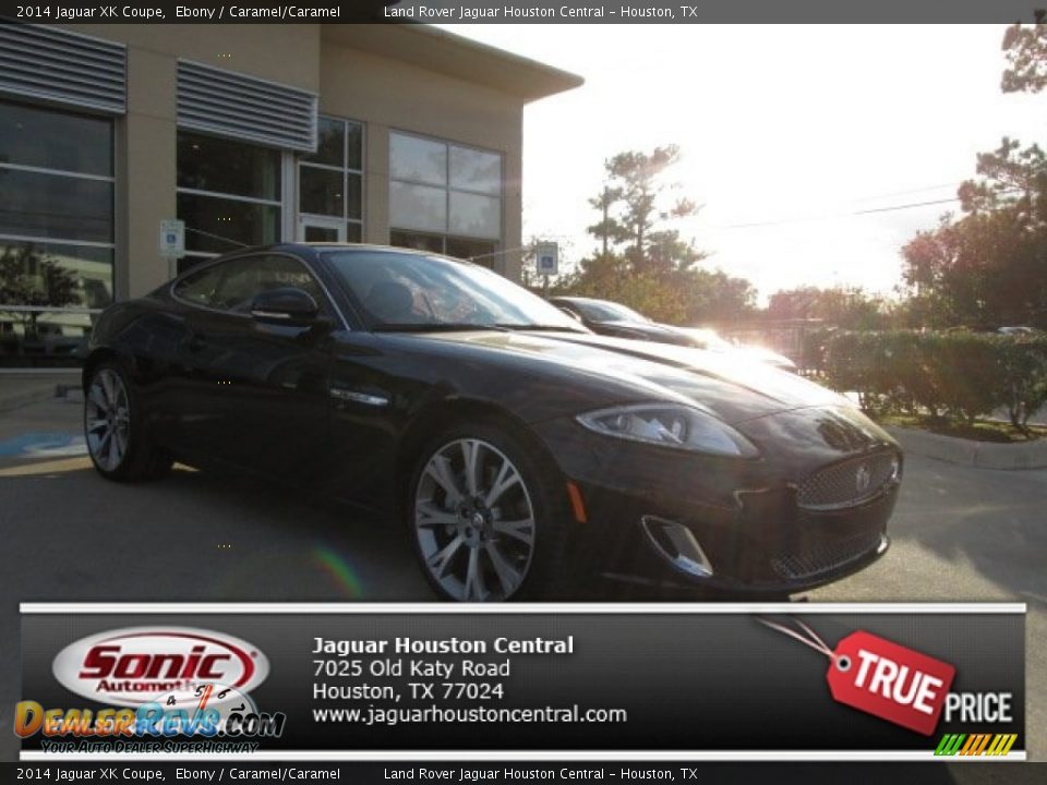 2014 Jaguar XK Coupe Ebony / Caramel/Caramel Photo #1