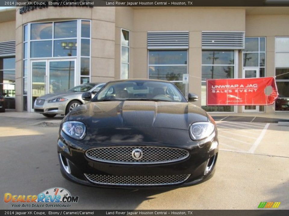 2014 Jaguar XK Coupe Ebony / Caramel/Caramel Photo #6
