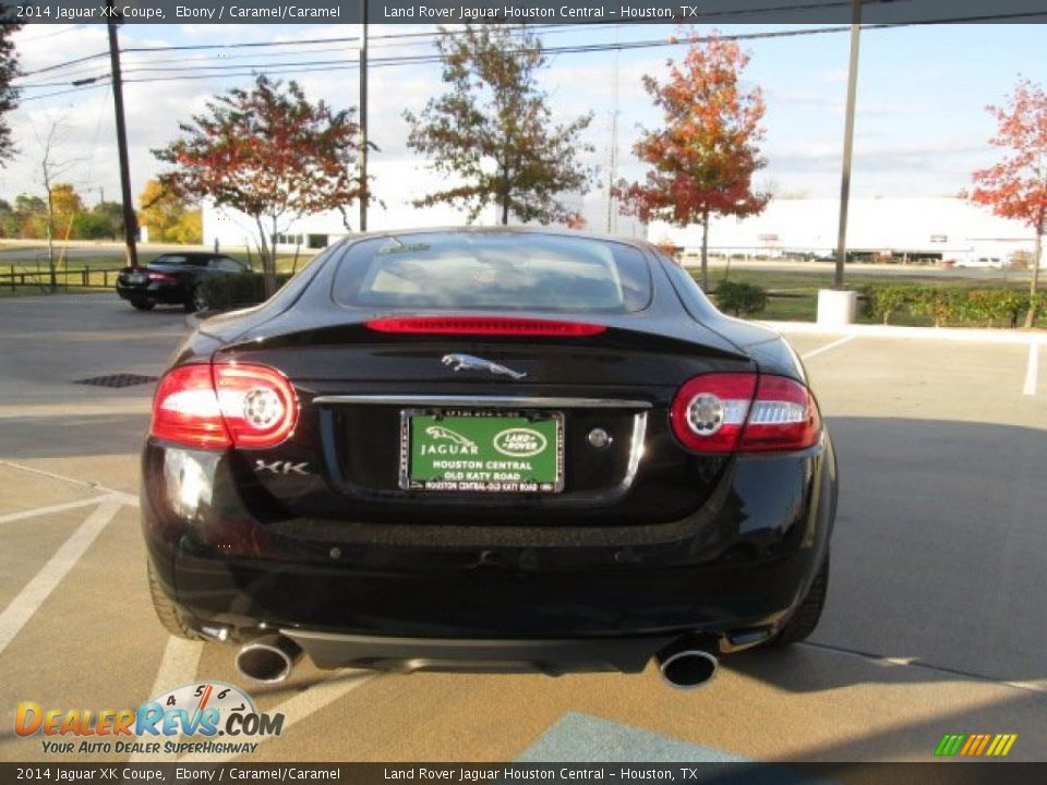 2014 Jaguar XK Coupe Ebony / Caramel/Caramel Photo #9