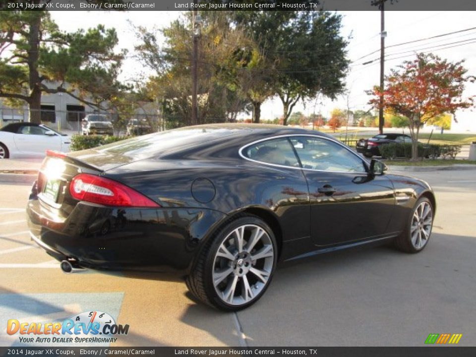 2014 Jaguar XK Coupe Ebony / Caramel/Caramel Photo #10