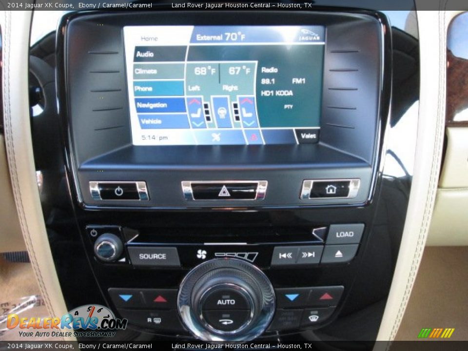 2014 Jaguar XK Coupe Ebony / Caramel/Caramel Photo #13