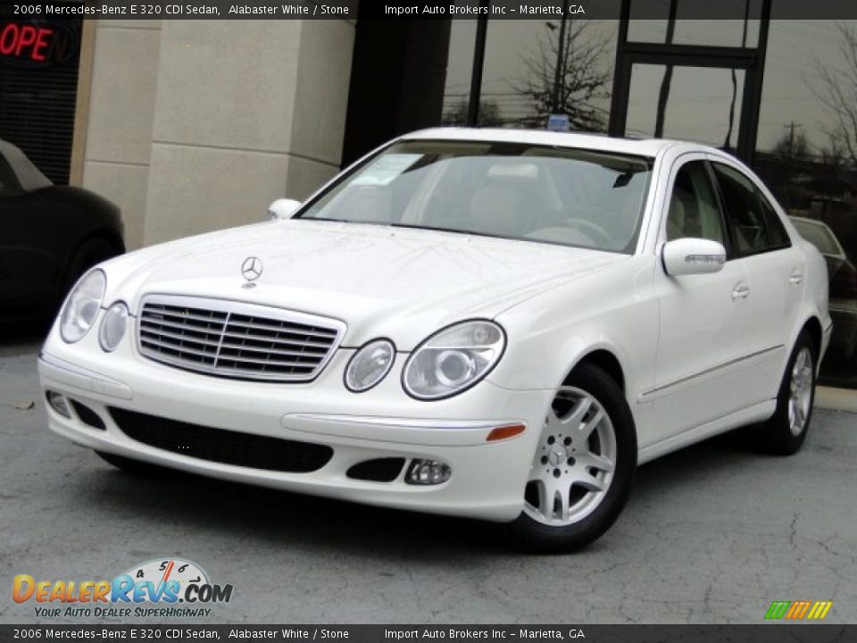 2006 Mercedes-Benz E 320 CDI Sedan Alabaster White / Stone Photo #1