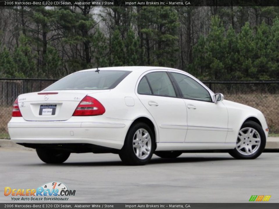 2006 Mercedes-Benz E 320 CDI Sedan Alabaster White / Stone Photo #3