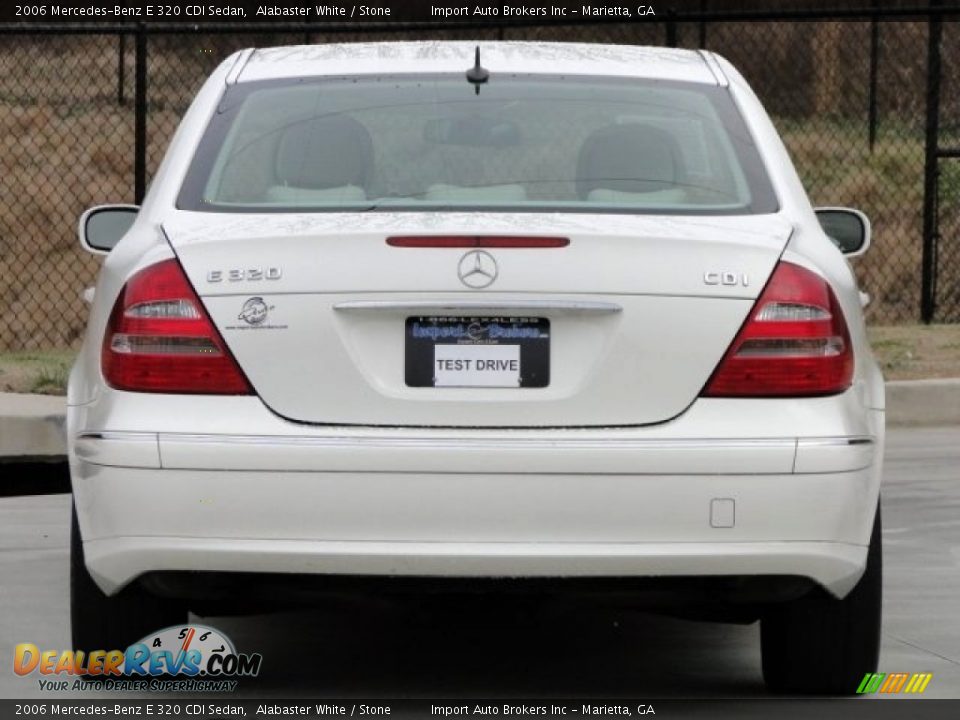2006 Mercedes-Benz E 320 CDI Sedan Alabaster White / Stone Photo #8