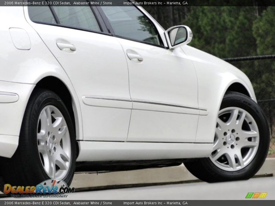 2006 Mercedes-Benz E 320 CDI Sedan Alabaster White / Stone Photo #9