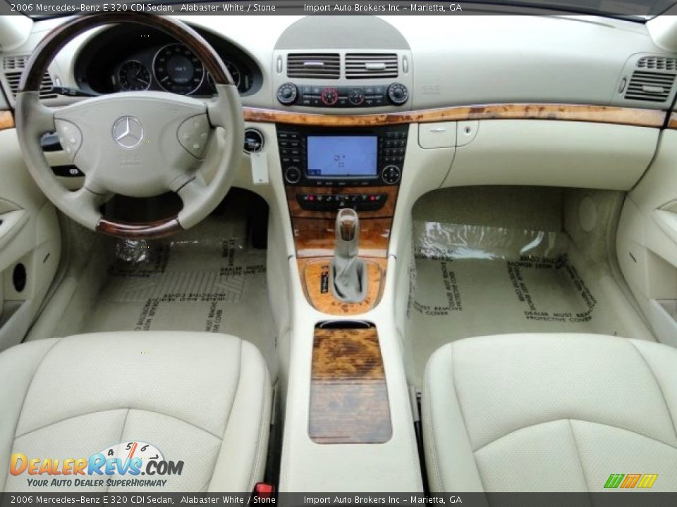 2006 Mercedes-Benz E 320 CDI Sedan Alabaster White / Stone Photo #10