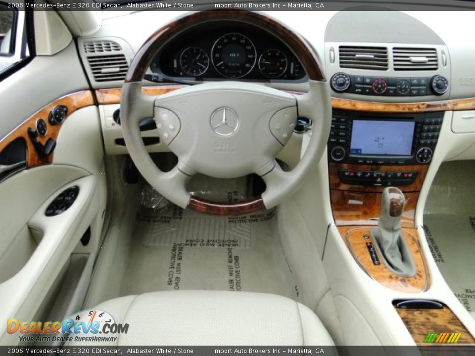 2006 Mercedes-Benz E 320 CDI Sedan Alabaster White / Stone Photo #11