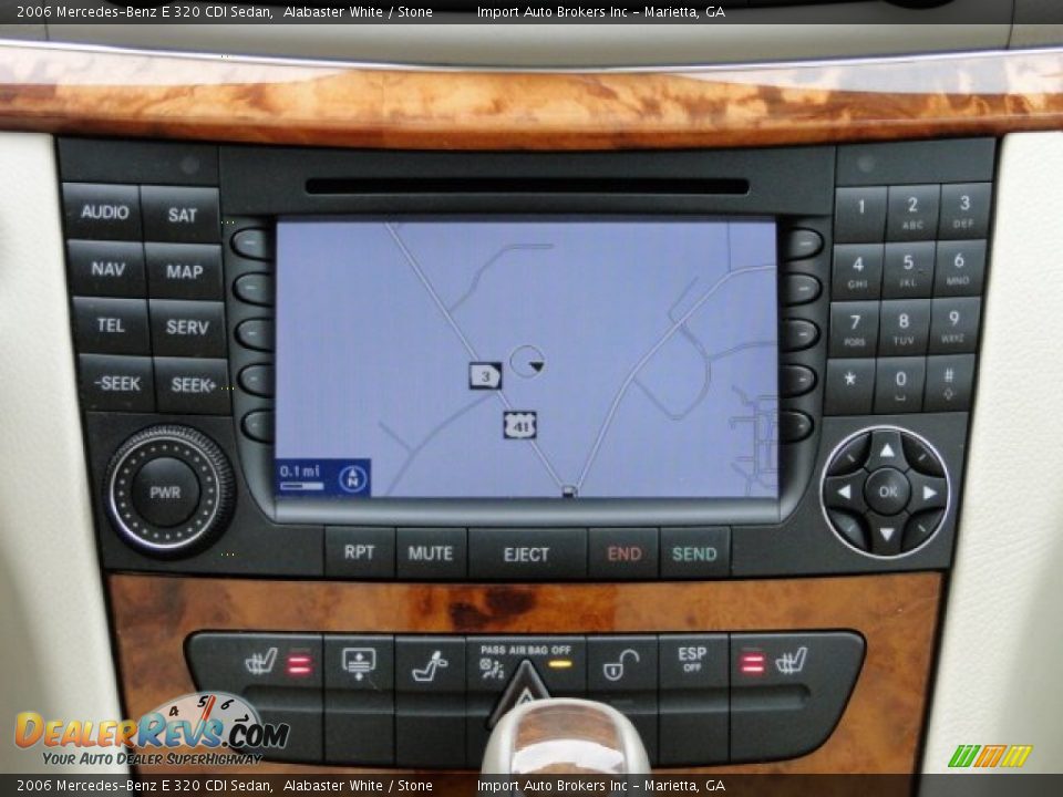 2006 Mercedes-Benz E 320 CDI Sedan Alabaster White / Stone Photo #15