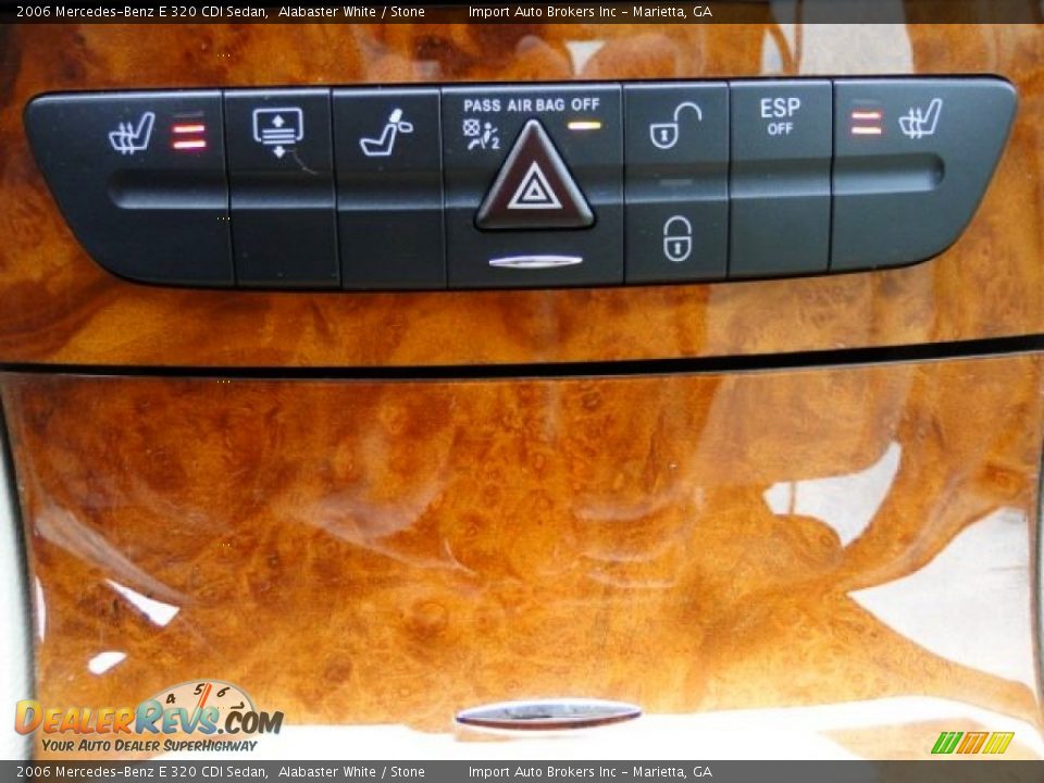 2006 Mercedes-Benz E 320 CDI Sedan Alabaster White / Stone Photo #16