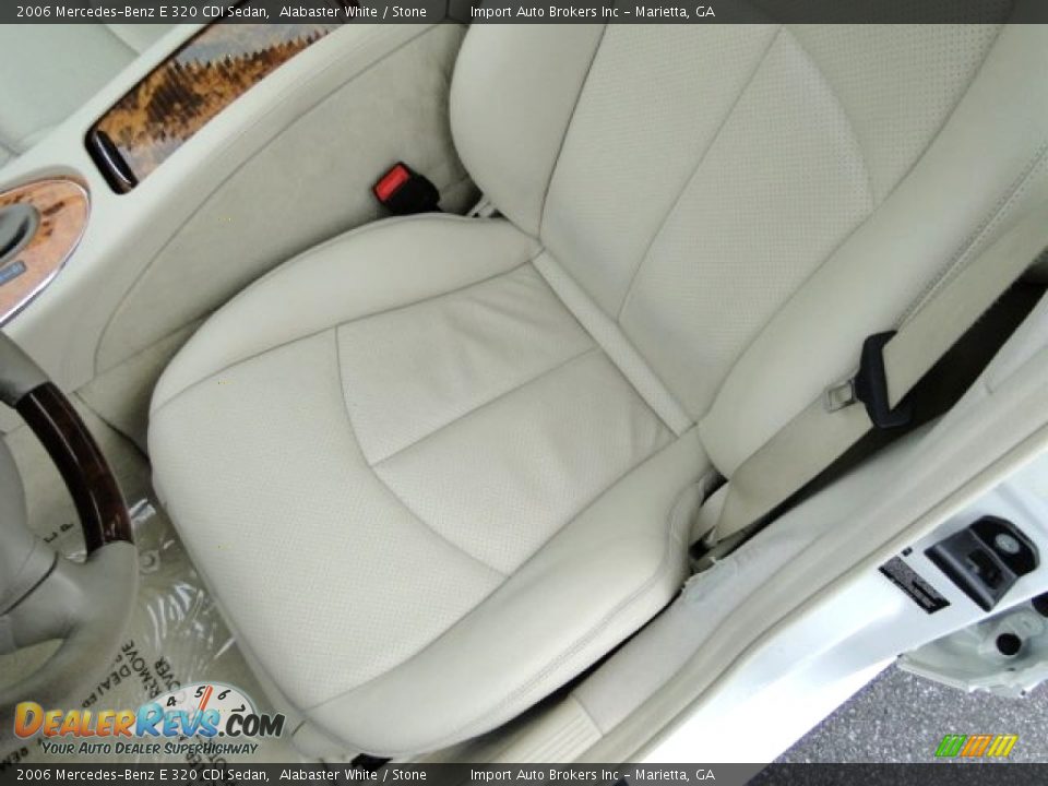 2006 Mercedes-Benz E 320 CDI Sedan Alabaster White / Stone Photo #17