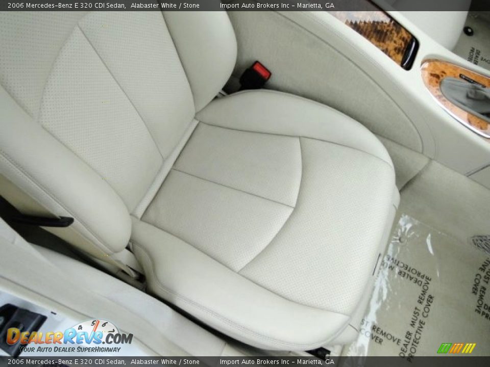 2006 Mercedes-Benz E 320 CDI Sedan Alabaster White / Stone Photo #18