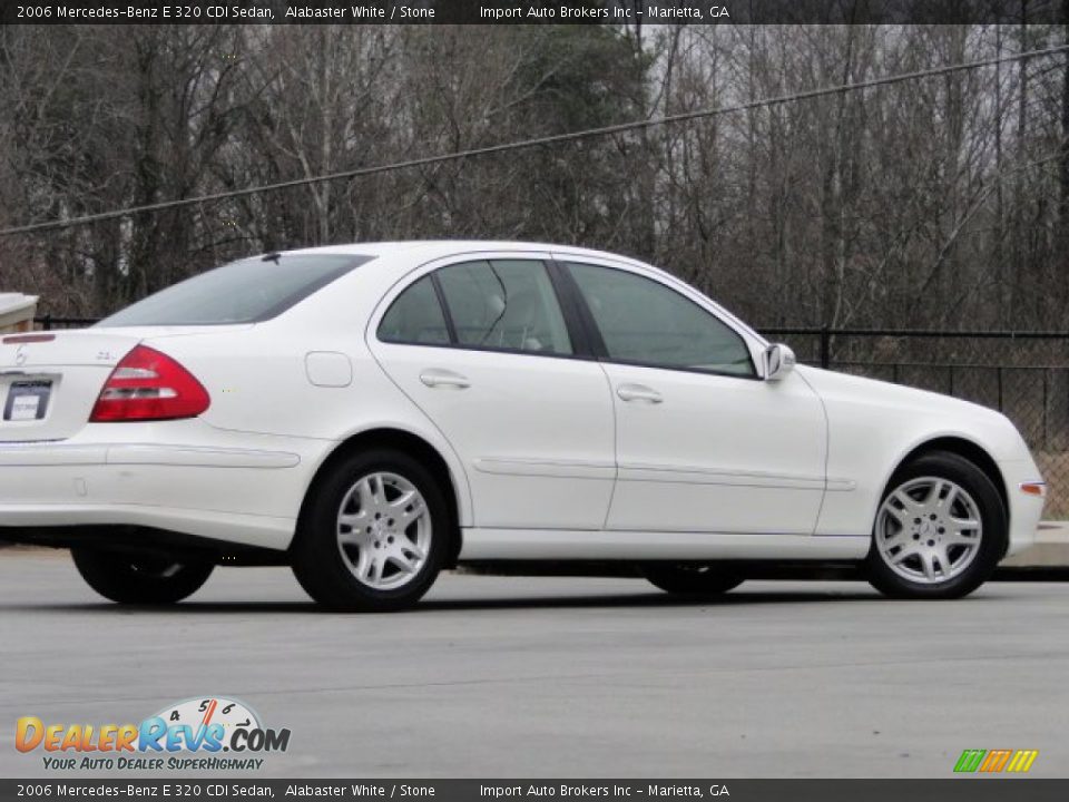 2006 Mercedes-Benz E 320 CDI Sedan Alabaster White / Stone Photo #26