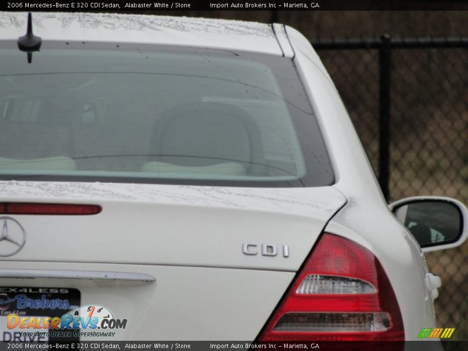 2006 Mercedes-Benz E 320 CDI Sedan Alabaster White / Stone Photo #27