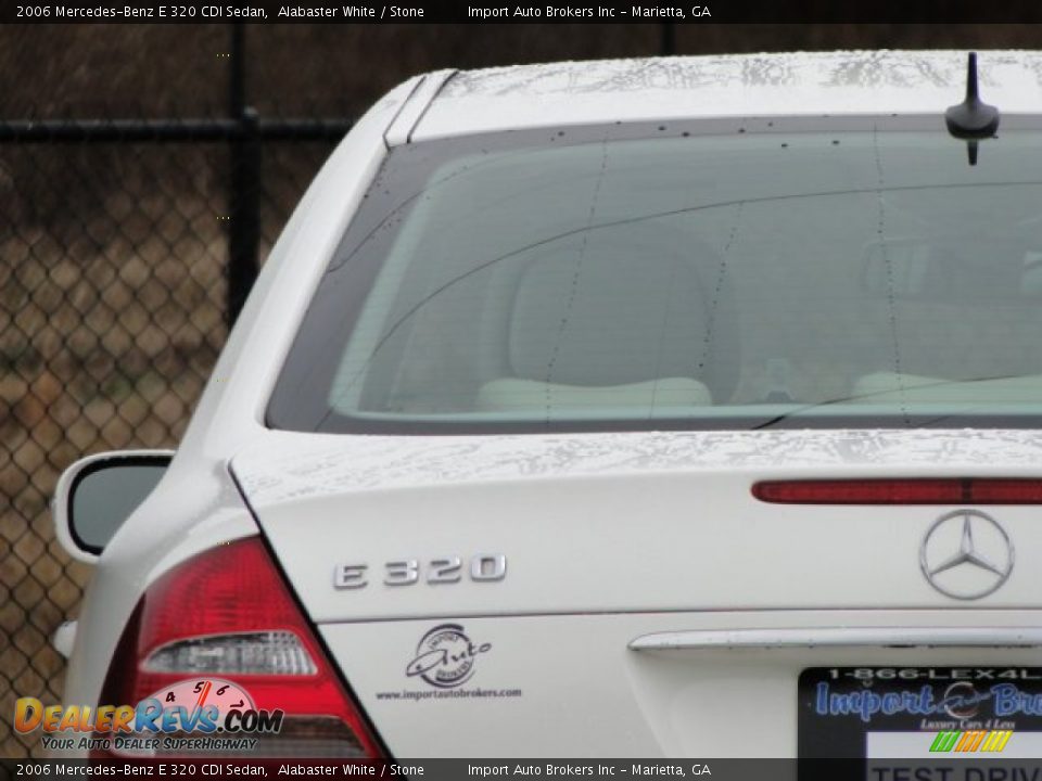 2006 Mercedes-Benz E 320 CDI Sedan Alabaster White / Stone Photo #28