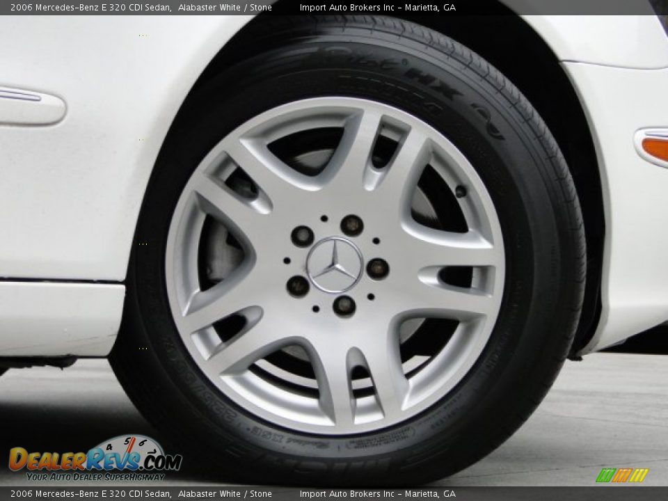2006 Mercedes-Benz E 320 CDI Sedan Alabaster White / Stone Photo #29