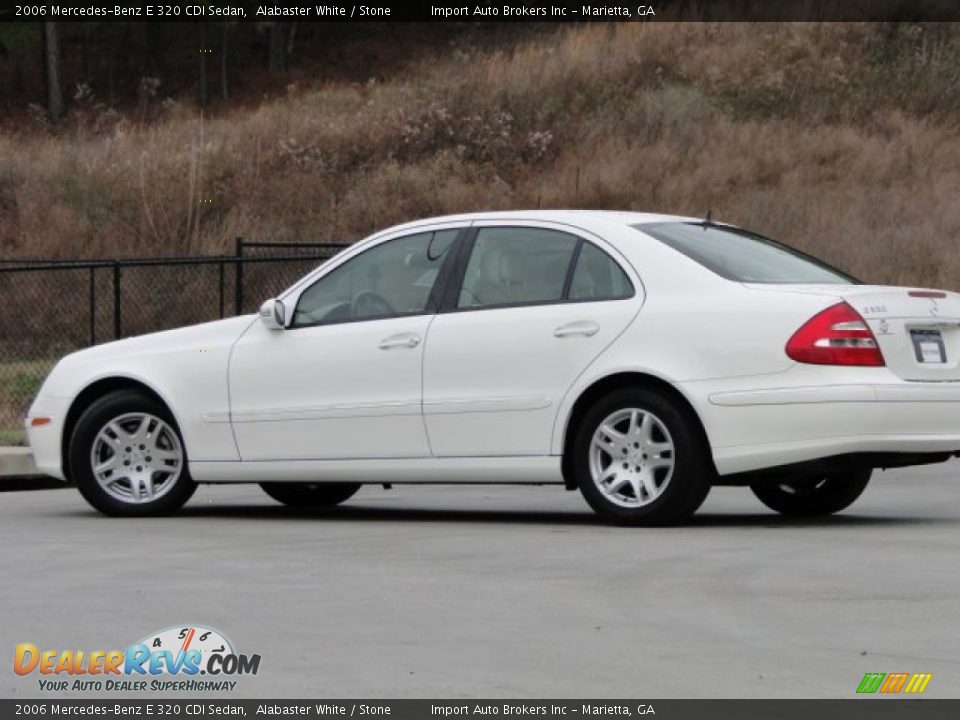 2006 Mercedes-Benz E 320 CDI Sedan Alabaster White / Stone Photo #31
