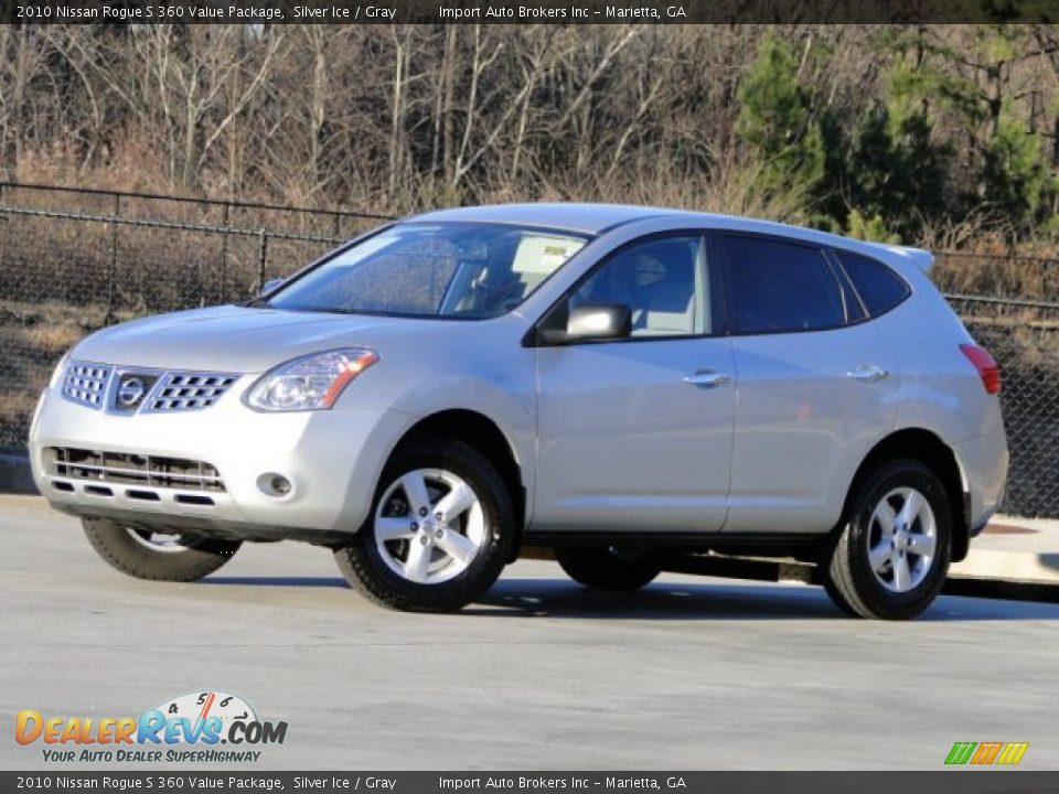 2010 Nissan Rogue S 360 Value Package Silver Ice / Gray Photo #4