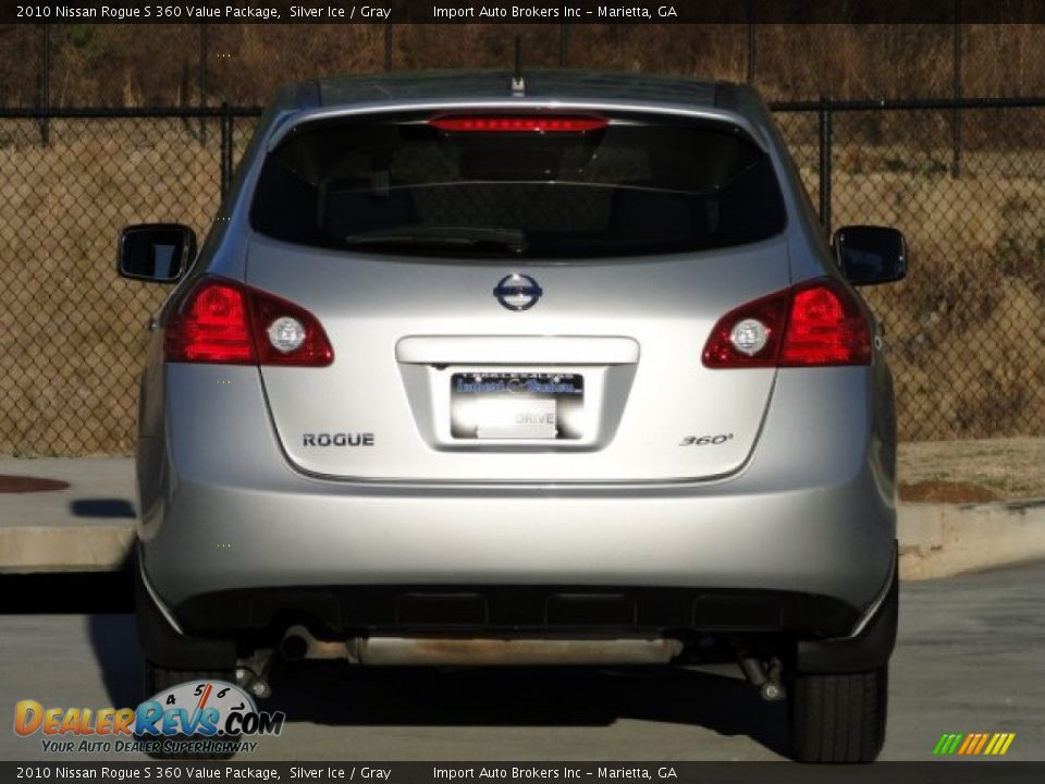 2010 Nissan Rogue S 360 Value Package Silver Ice / Gray Photo #8