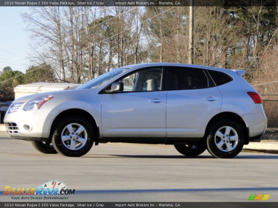 2010 Nissan Rogue S 360 Value Package Silver Ice / Gray Photo #9