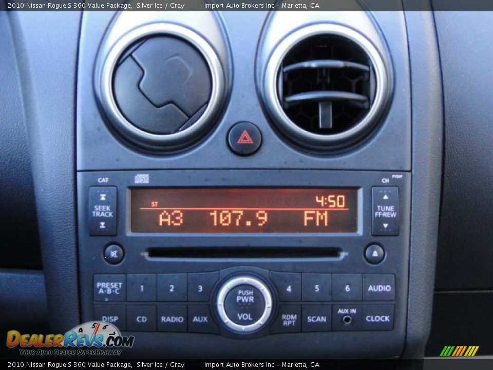 2010 Nissan Rogue S 360 Value Package Silver Ice / Gray Photo #12
