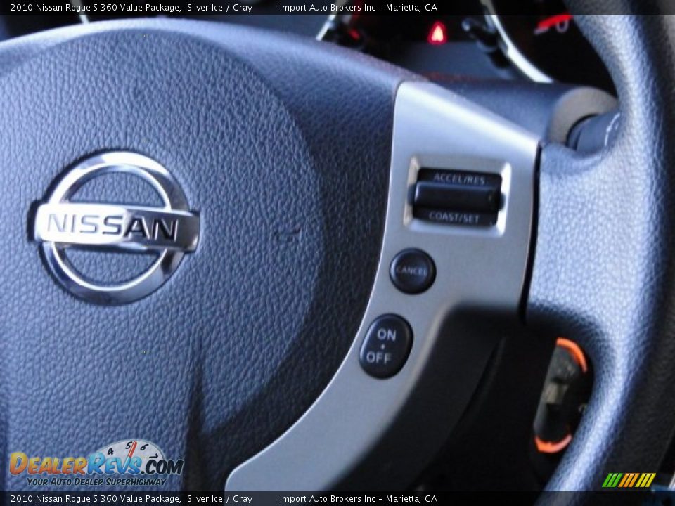 2010 Nissan Rogue S 360 Value Package Silver Ice / Gray Photo #14