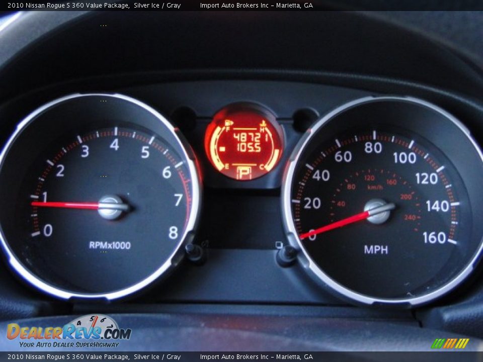 2010 Nissan Rogue S 360 Value Package Silver Ice / Gray Photo #15