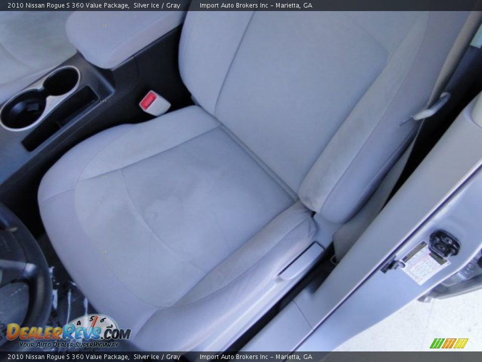 2010 Nissan Rogue S 360 Value Package Silver Ice / Gray Photo #16