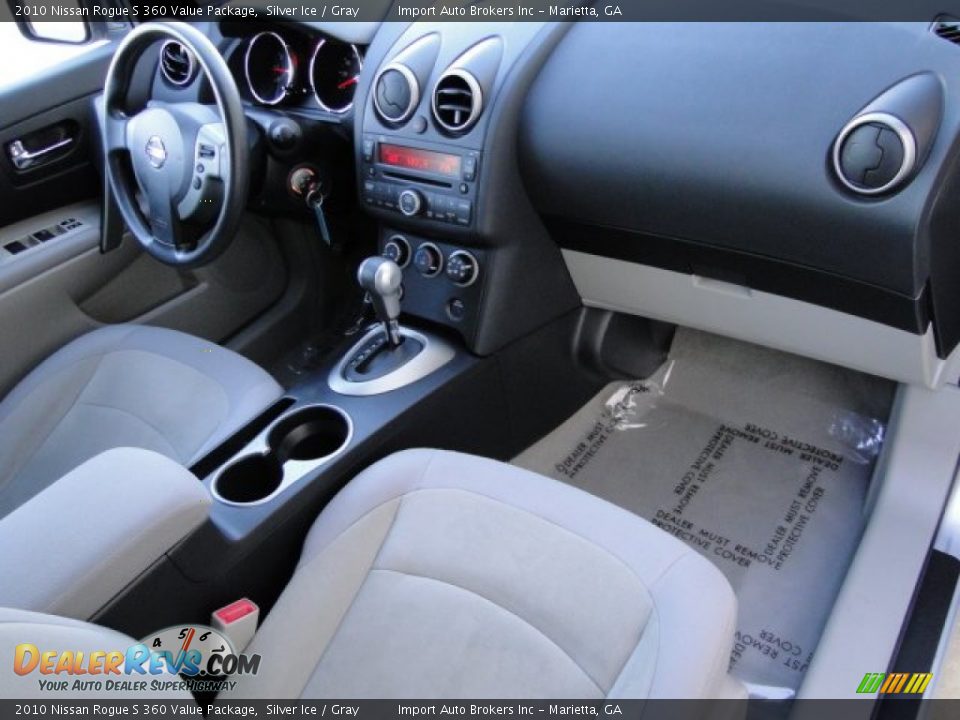 2010 Nissan Rogue S 360 Value Package Silver Ice / Gray Photo #22
