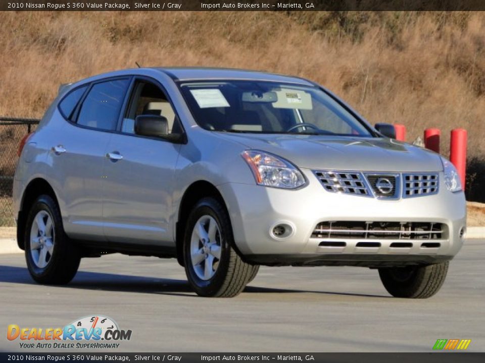 2010 Nissan Rogue S 360 Value Package Silver Ice / Gray Photo #25