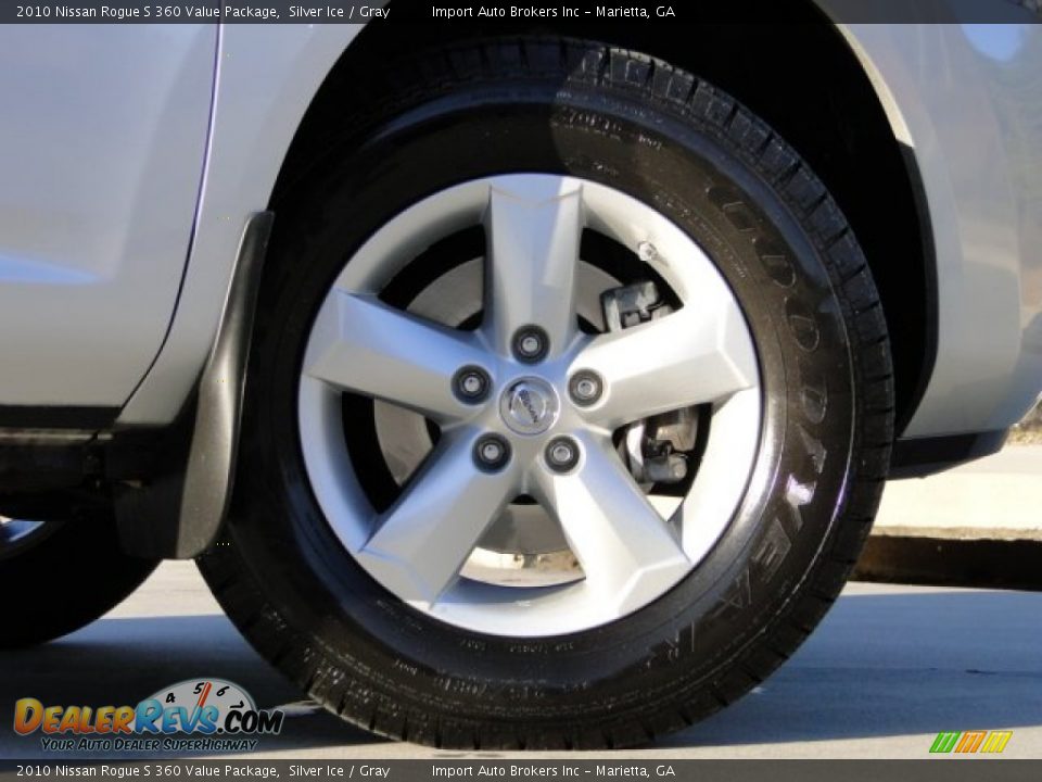 2010 Nissan Rogue S 360 Value Package Silver Ice / Gray Photo #27