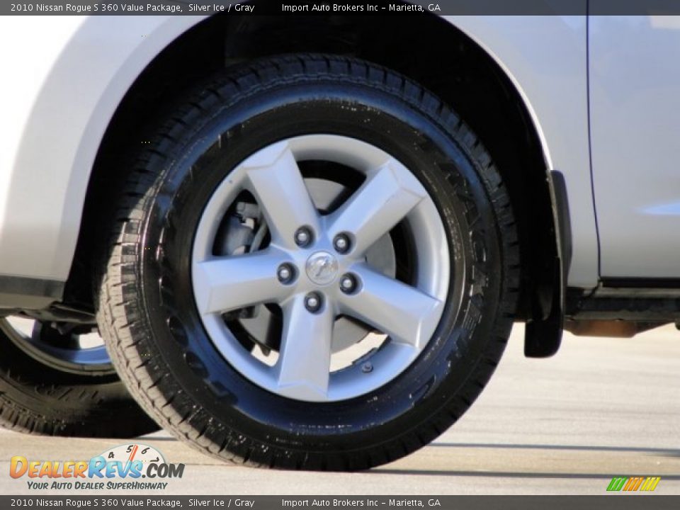 2010 Nissan Rogue S 360 Value Package Silver Ice / Gray Photo #36