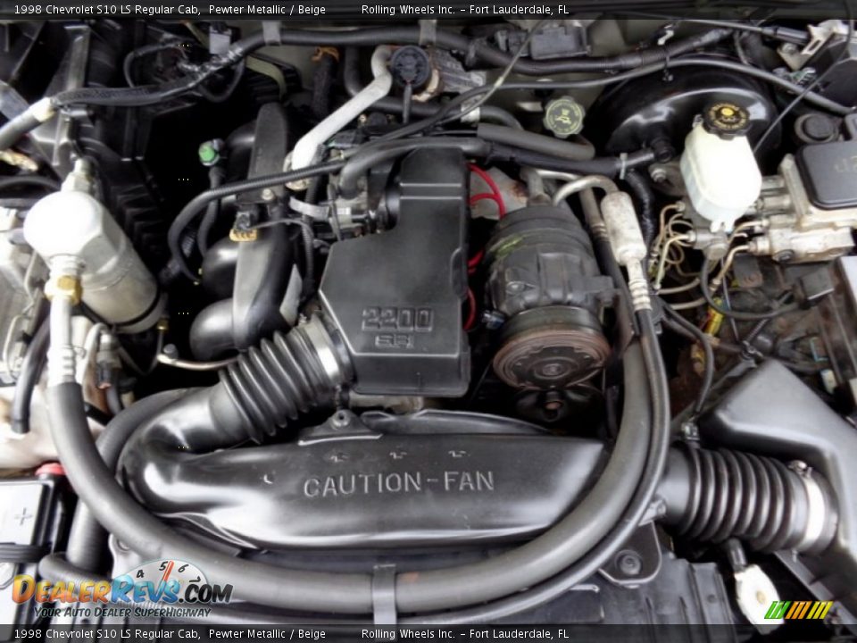 1998 Chevrolet S10 LS Regular Cab 2.2 Liter OHV 8-Valve 4 Cylinder Engine Photo #18