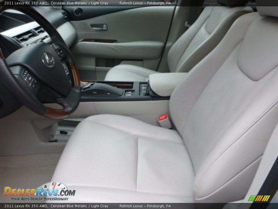 2011 Lexus RX 350 AWD Cerulean Blue Metallic / Light Gray Photo #4