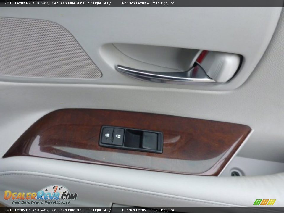 2011 Lexus RX 350 AWD Cerulean Blue Metallic / Light Gray Photo #13