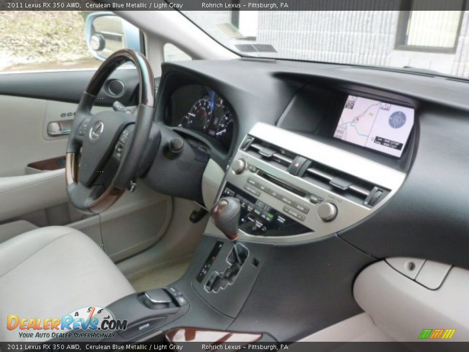 2011 Lexus RX 350 AWD Cerulean Blue Metallic / Light Gray Photo #14