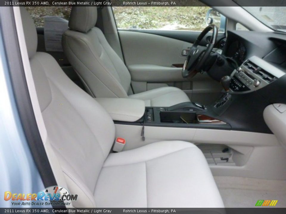2011 Lexus RX 350 AWD Cerulean Blue Metallic / Light Gray Photo #15