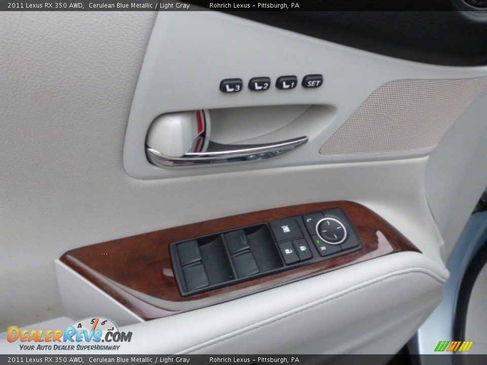 2011 Lexus RX 350 AWD Cerulean Blue Metallic / Light Gray Photo #18