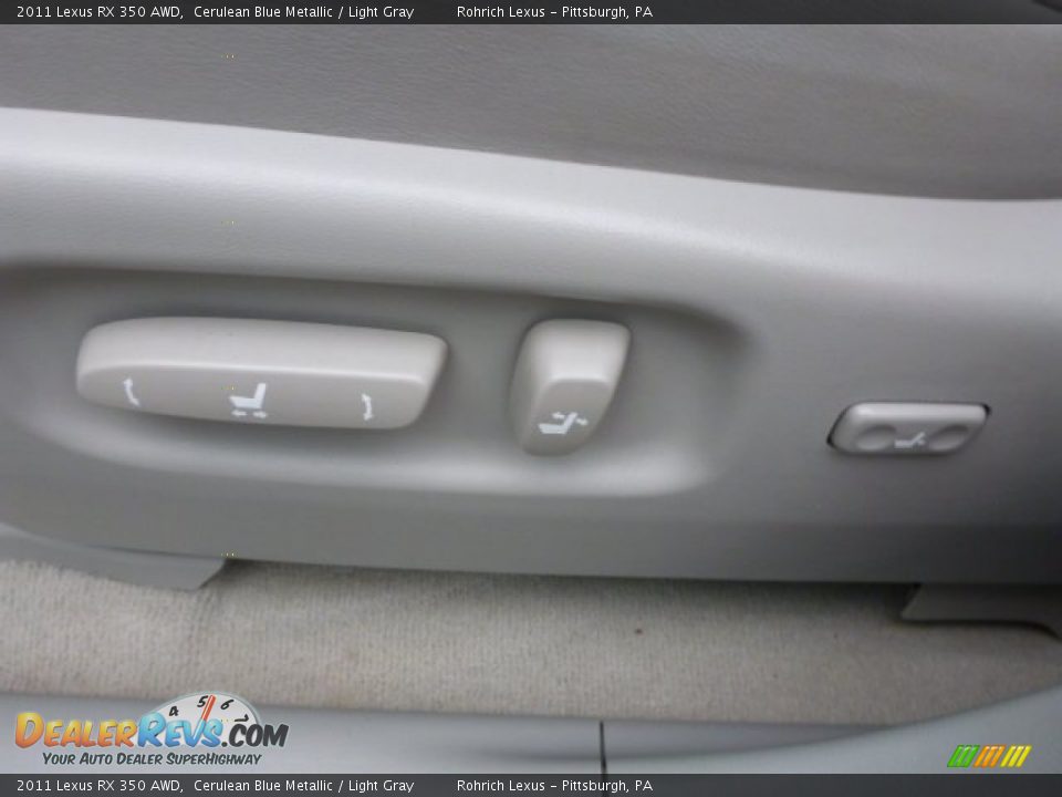 2011 Lexus RX 350 AWD Cerulean Blue Metallic / Light Gray Photo #19