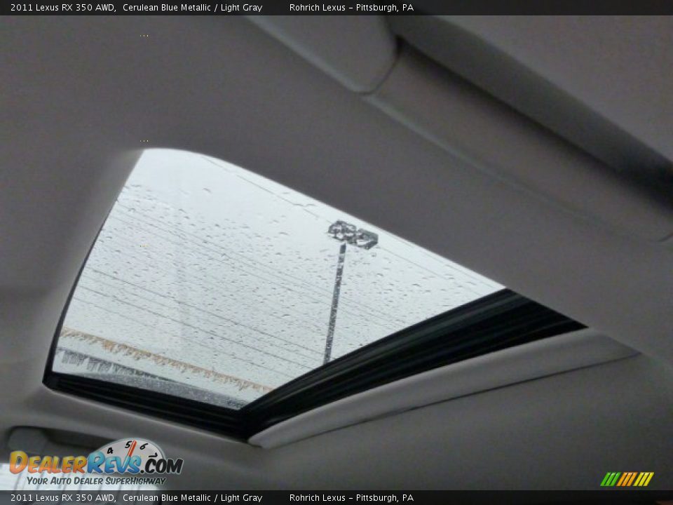 2011 Lexus RX 350 AWD Cerulean Blue Metallic / Light Gray Photo #20