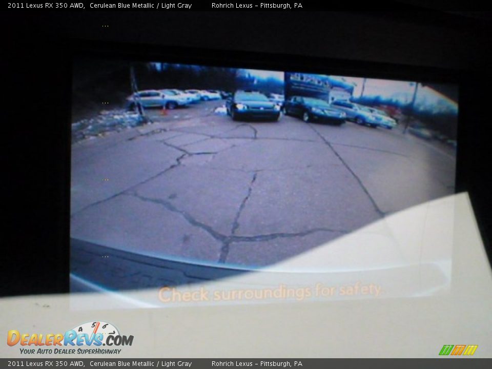 2011 Lexus RX 350 AWD Cerulean Blue Metallic / Light Gray Photo #22