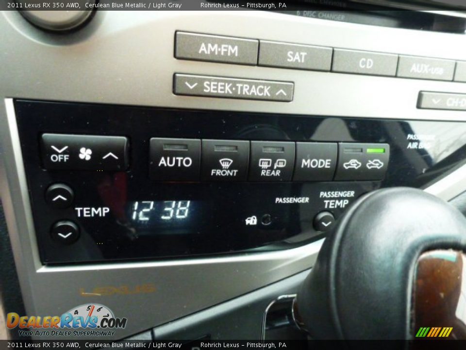 2011 Lexus RX 350 AWD Cerulean Blue Metallic / Light Gray Photo #24