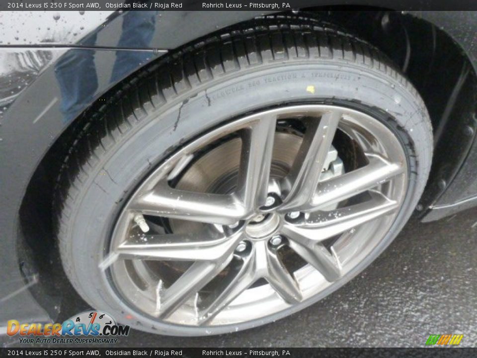 2014 Lexus IS 250 F Sport AWD Obsidian Black / Rioja Red Photo #9