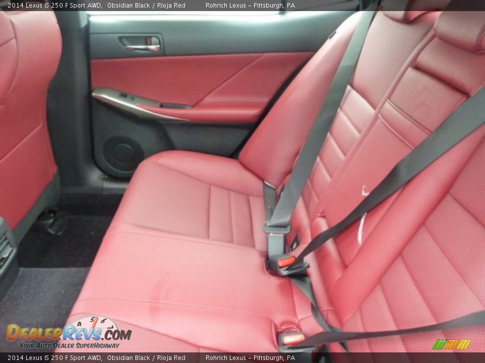 2014 Lexus IS 250 F Sport AWD Obsidian Black / Rioja Red Photo #11