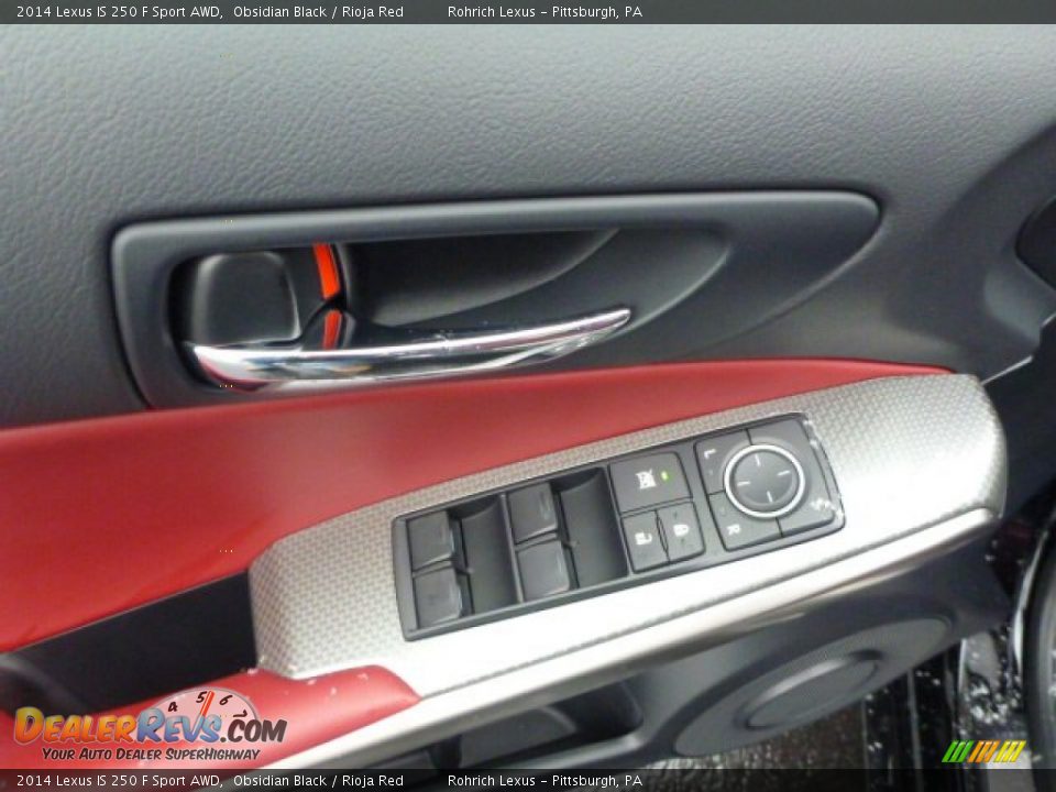 2014 Lexus IS 250 F Sport AWD Obsidian Black / Rioja Red Photo #13