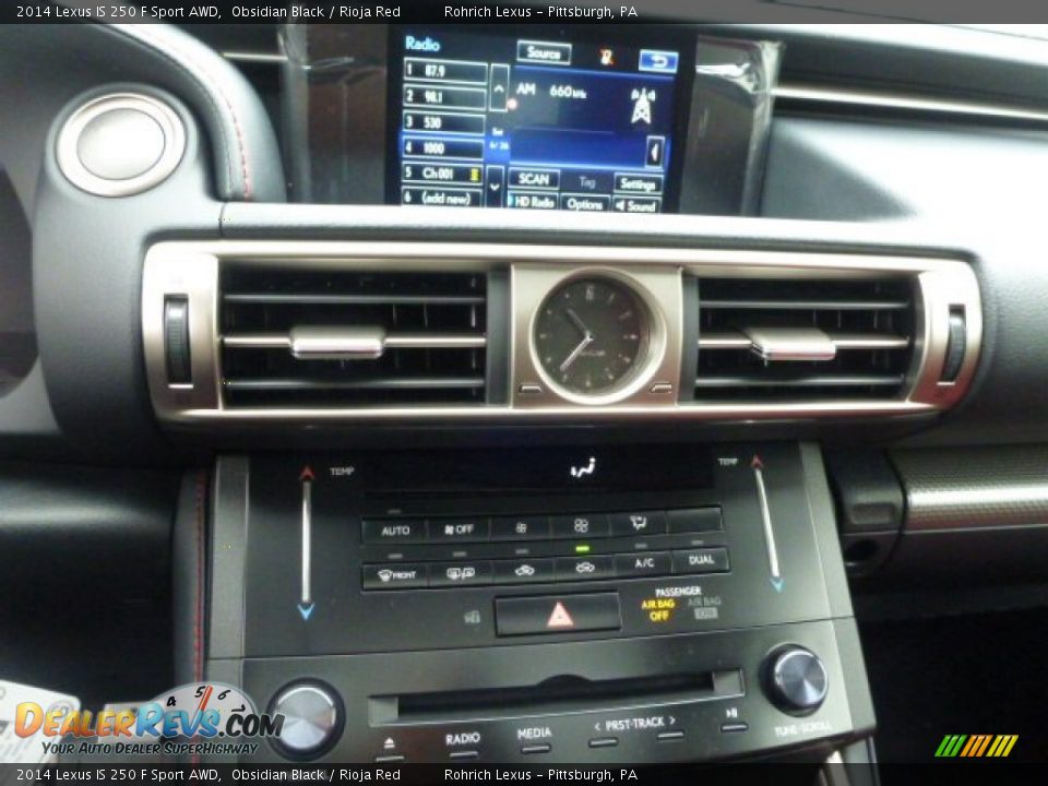 2014 Lexus IS 250 F Sport AWD Obsidian Black / Rioja Red Photo #19