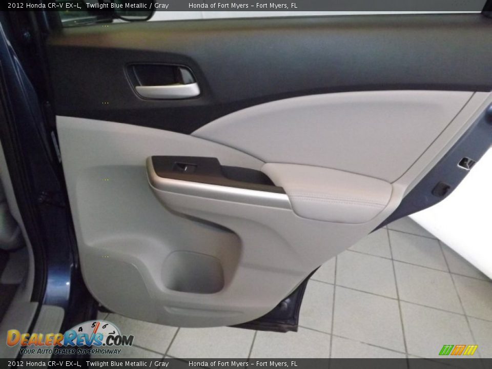 2012 Honda CR-V EX-L Twilight Blue Metallic / Gray Photo #31