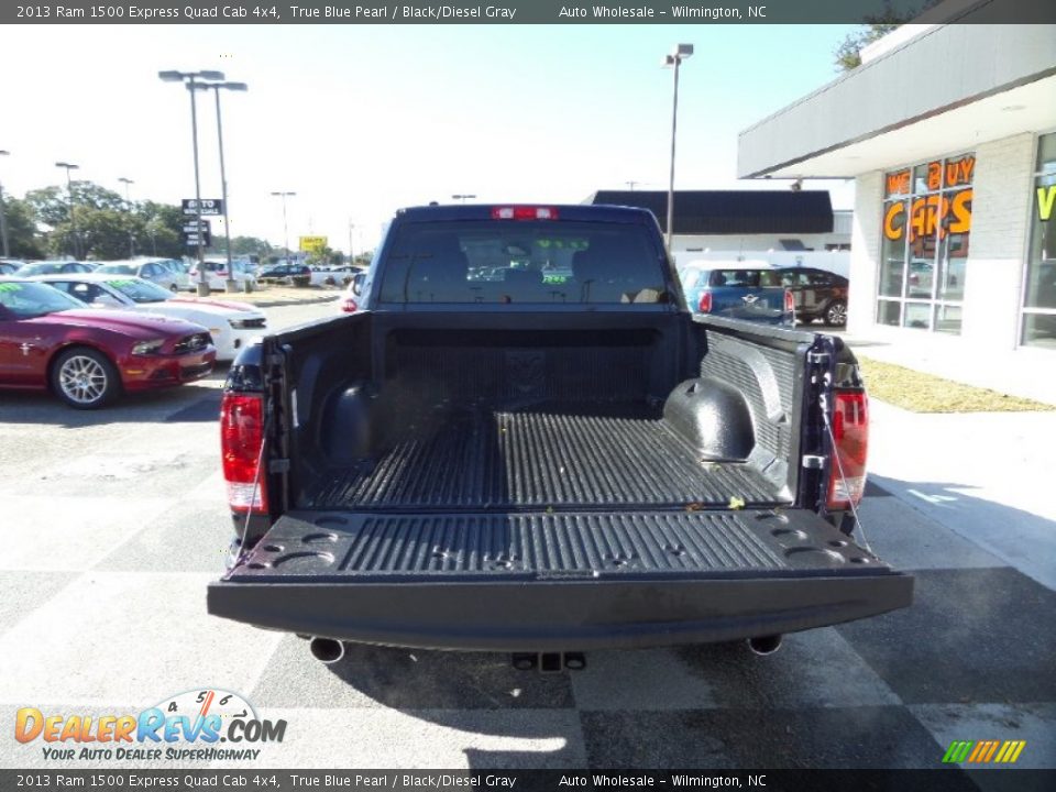 2013 Ram 1500 Express Quad Cab 4x4 True Blue Pearl / Black/Diesel Gray Photo #5
