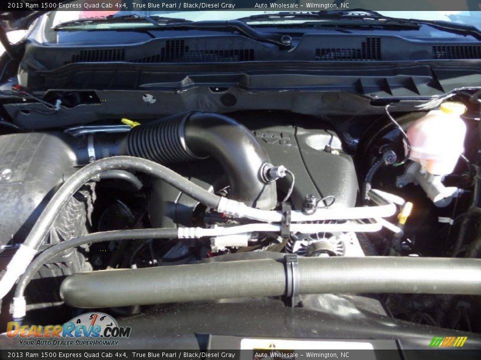 2013 Ram 1500 Express Quad Cab 4x4 True Blue Pearl / Black/Diesel Gray Photo #6